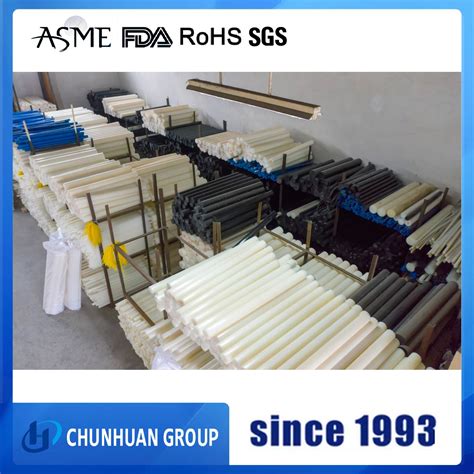 200mm Pure Extruded PTFE Round Bar Plastic Rods China PTFE Square