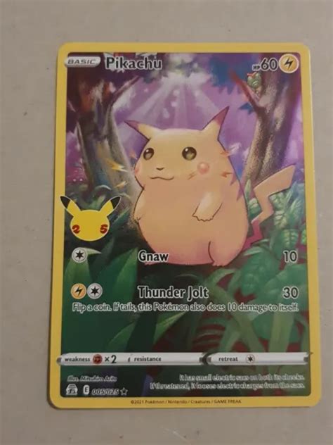 PIKACHU 005 025 POKEMON Celebrations 25th Anniversary Card Full Art