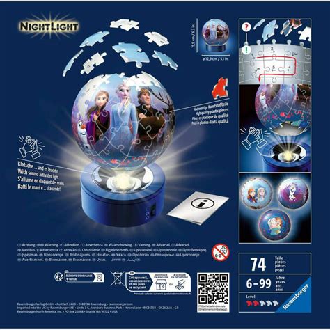 Ravensburger D Puzzle Ball Nachtlicht Disney Frozen Puzzle