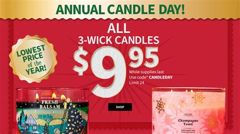 Bath Body Works 9 95 3 Wick Candles Ends Today Southern Savers