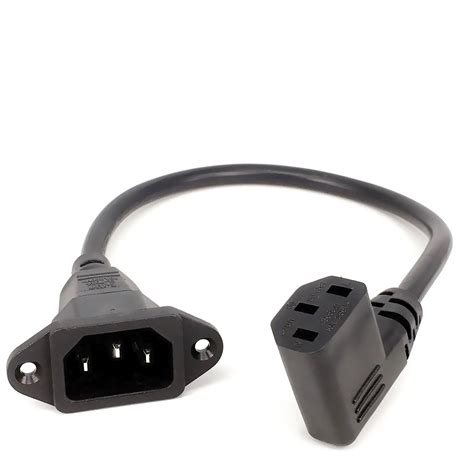 Iec C Female Plug Pdu Ups Extension Power Cable Connector Left