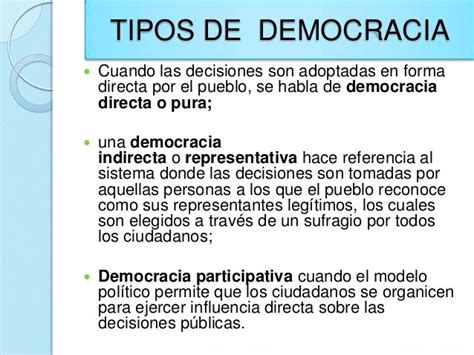 La Democracia Y Sus Aplicaciones