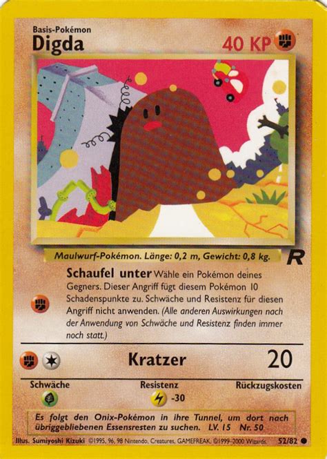 Digda 52 82 Wert Bild Künstler Seltenheit Pokemonkarte de