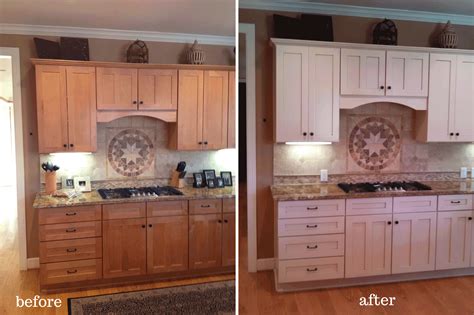 Restaining Oak Kitchen Cabinets Before And After Cabinets Matttroy