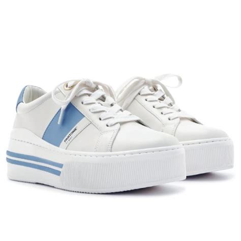 T Nis Pantone Couro Feminino Stripe Arezzo Branco Jelly Blue Marina