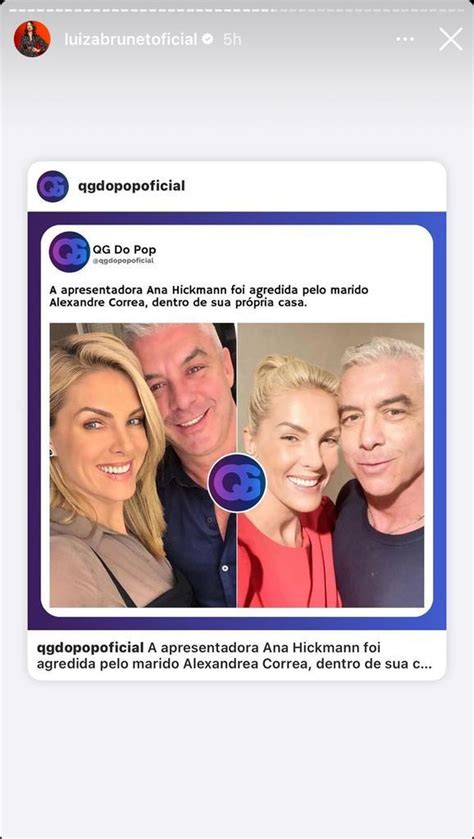 Luiza Brunet Demonstra Apoio A Ana Hickmann Ap S Apresentadora