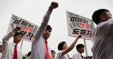 Thousands Of North Koreans Gather To Rally Against The Us To Mark 65th