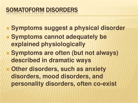 Other somatoform disorders