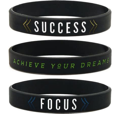 Motivational Silicone Wristbands Space Peak