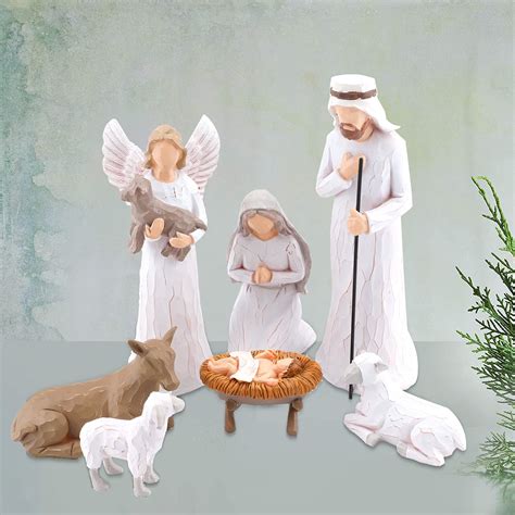 Buy Set Of Nativity Figurines Sculpted Hand Painted Nativity Figures