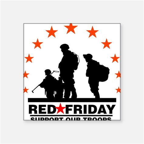 Red Friday Stickers | Red Friday Sticker Designs | Label Stickers - CafePress