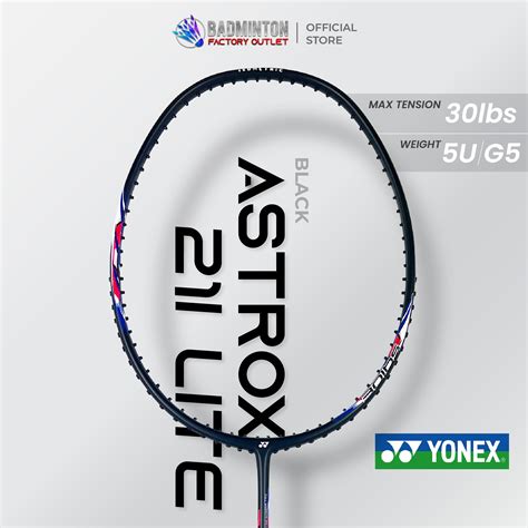 YONEX Astrox Lite 21i Black Badminton Racket 5UG5 Max Tension 30