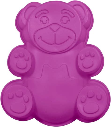 Promobo Moule à Gateau en silicone Ourson Forme Ludique Animal Rose