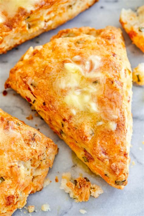 Ham And Cheese Scones Damn Delicious