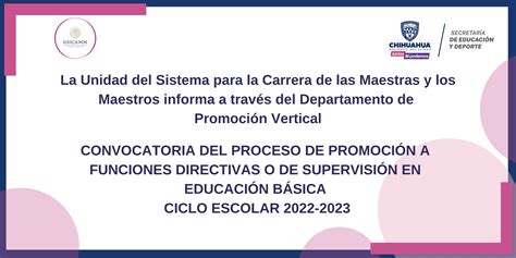 Convocatoria Promoción a funciones Directivas o de Supervisión en