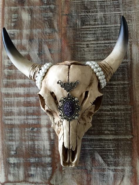 Decorated Cow Skull Sweet Dreams