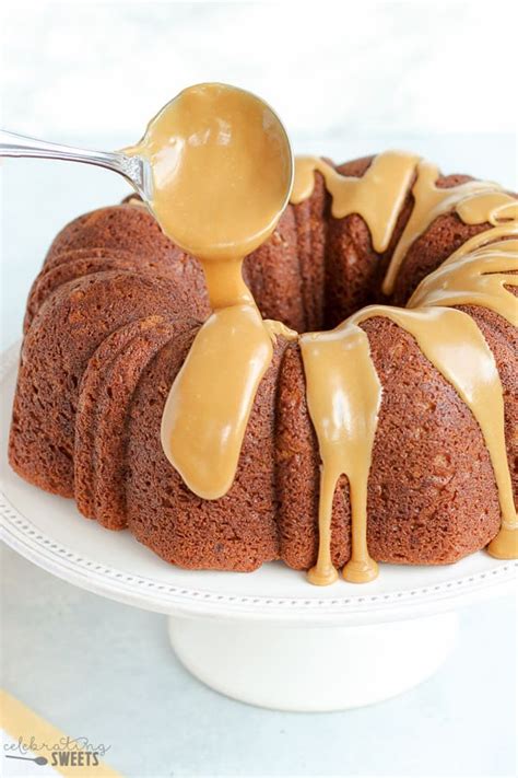 Banana Bundt Cake With Brown Sugar Glaze Celebrating Sweets