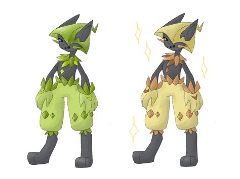 Zeraora cacturne fusion (grid result) by Mersquito11 on DeviantArt