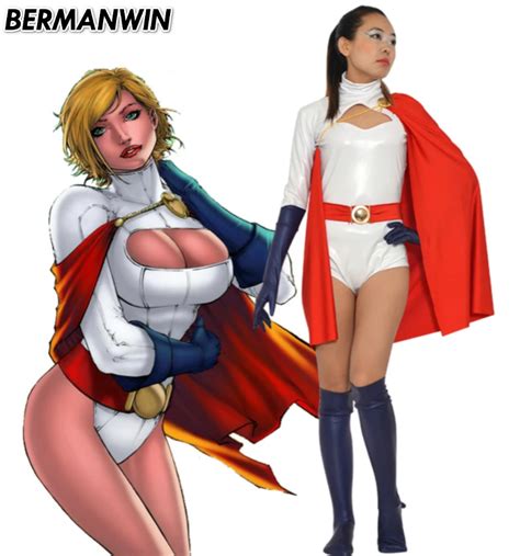 Buy Bermanwin High Quality Power Girl Costume White