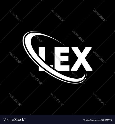 Lex logo letter design Royalty Free Vector Image