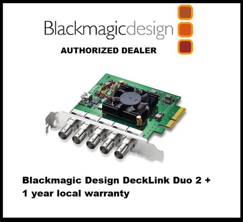 Blackmagic Design DeckLink Duo 2 1 Year Local Warranty Lazada Singapore