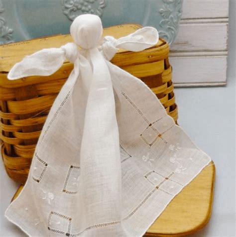 Angel Ornament From A Vintage Handkerchief Artofit
