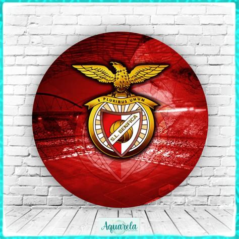 Painel Futebol Sport Lisboa E Benfica Cm Diametro Aquarela