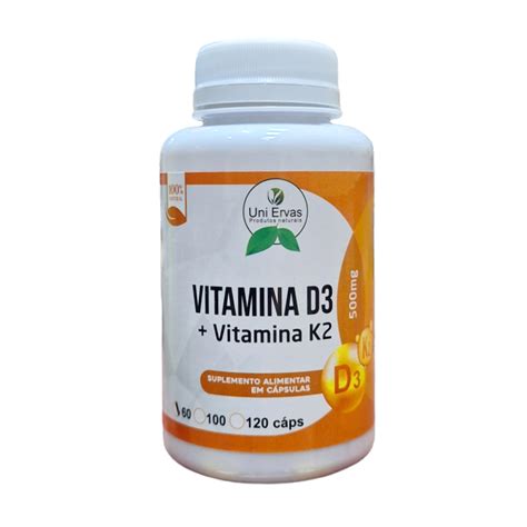 Vitamina D Vitamina K Mg C Psulas Uni Ervas Abra O Ervas