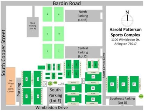 Harold Patterson Sports Center Field Map Printable Online