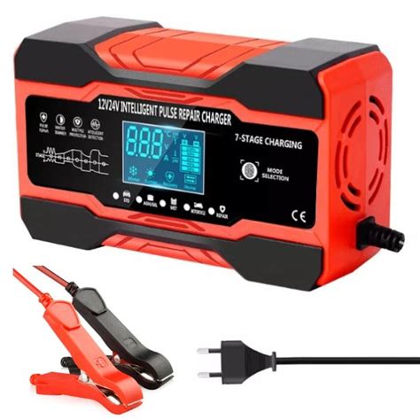 Prostownik Samochodowy Automatyczny 12V 24V LCD ULTIMAR Motoryzacja