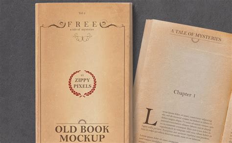 Free Vintage Softcover Book Mockup Psd Psfreebies