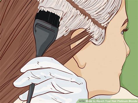How To Bleach Your Hair Platinum Blonde With Pictures WikiHow