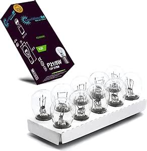 Lightworld Lot De Ampoules Bay D P W W Pour Feu Stop Arri Re