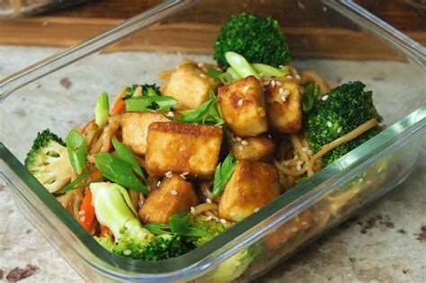 Teriyaki Noodles With Crispy Tofu A Tasty Meal Prep Recipe