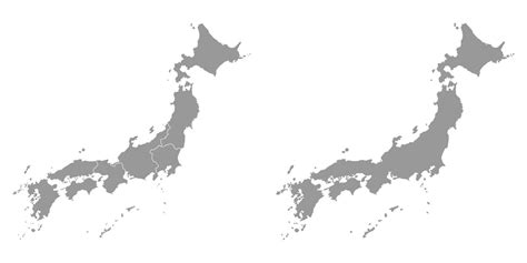 Japan map with regions. Vector illustration 36178012 Vector Art at Vecteezy