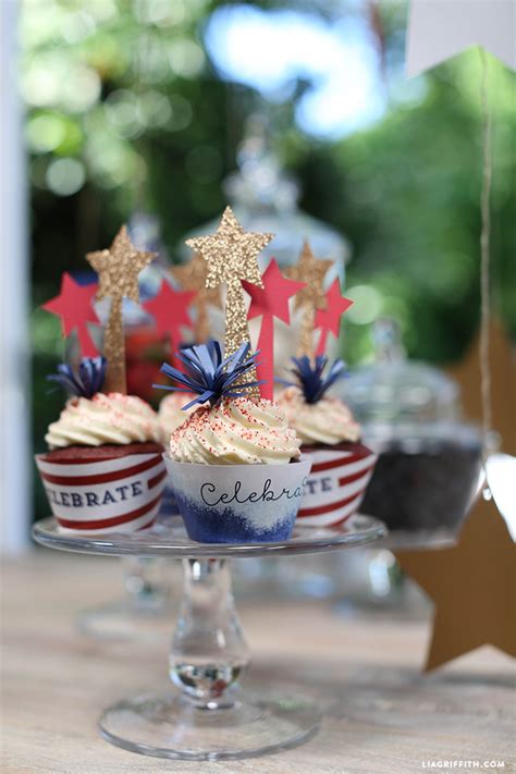 Cupcake Decorations For 4th Of July Lia Griffith