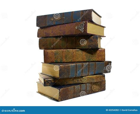 Old Book Stacked Up Stock Photo Image Of Grungy Object