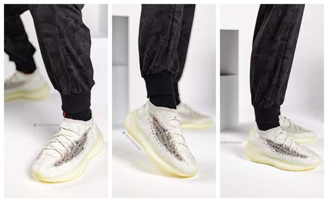 Adidas Yeezy Boost 380 “calcite Glow” And “onyx” On Feet Look Agoodoutfit