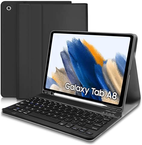 Fintie Tastatur H Lle F R Samsung Galaxy Tab A Zoll Sm T