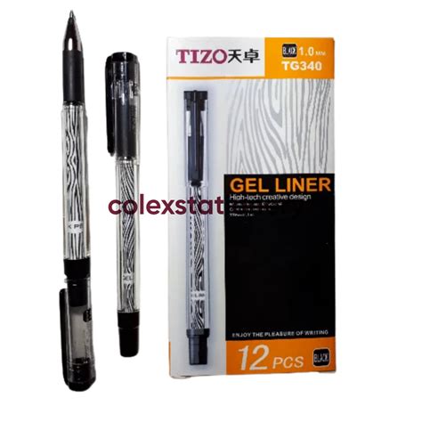 Jual Pulpen Ballpoint Pen Gel Tanda Tangan Warna Hitam Tizo TG 340