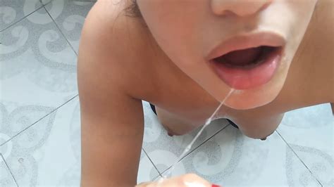 POV Nice Blowjob Bent Over While Sucking Wet And Messy Amateur