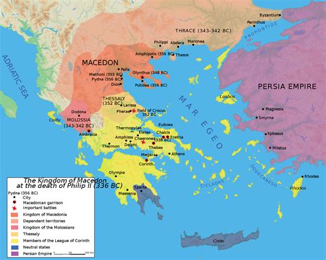 Map Macedonia 336 Bc - MapSof.net