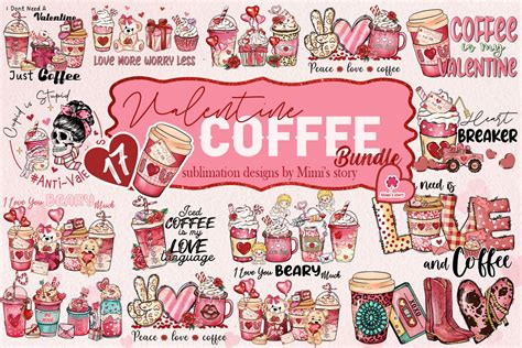 Coffee Valentine S Day PNG Bundle Graphic By Mimi S Story Creative