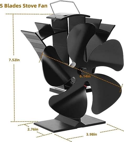 Tomersun Kaminventilator Fl Gel Ofenventilator