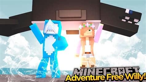 Minecraft Adventure Sharky And Scuba Steve Saving The Whales At