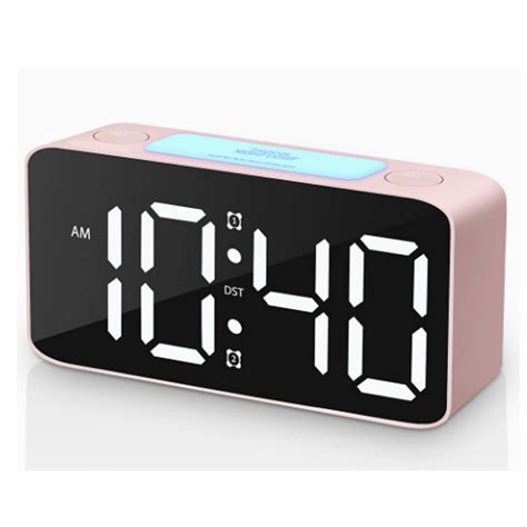 CCOCC Alarm Clock,Personalized Digital Clock with 7 Colors and 15 Fonts,User-Friendly Bedside