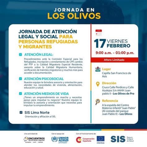 Acnur Per On Twitter Rt Encuentros Sjm Losolivos Te Invitamos A