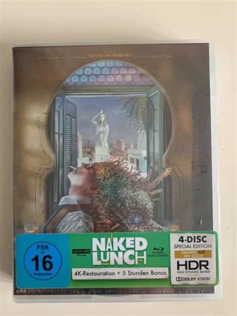 NAKED LUNCH EDITION 4K Ultra HD Blu Ray EU Import Turbine 4 Disk