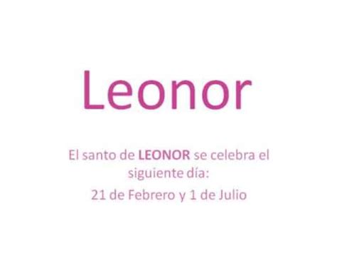 Significado Y Origen Del Nombre Leonor YouTube