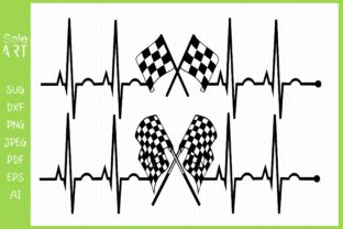 Heartbeat Racing Svg Graphic By Seleart Creative Fabrica